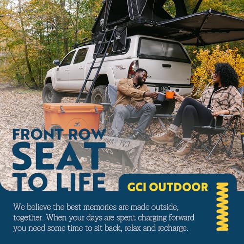 Portable Folding Rocking Camping Chair with Drink Holder J376381