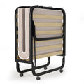 Folding Bed with Memory Foam Mattress Metal Guest Bed Z626