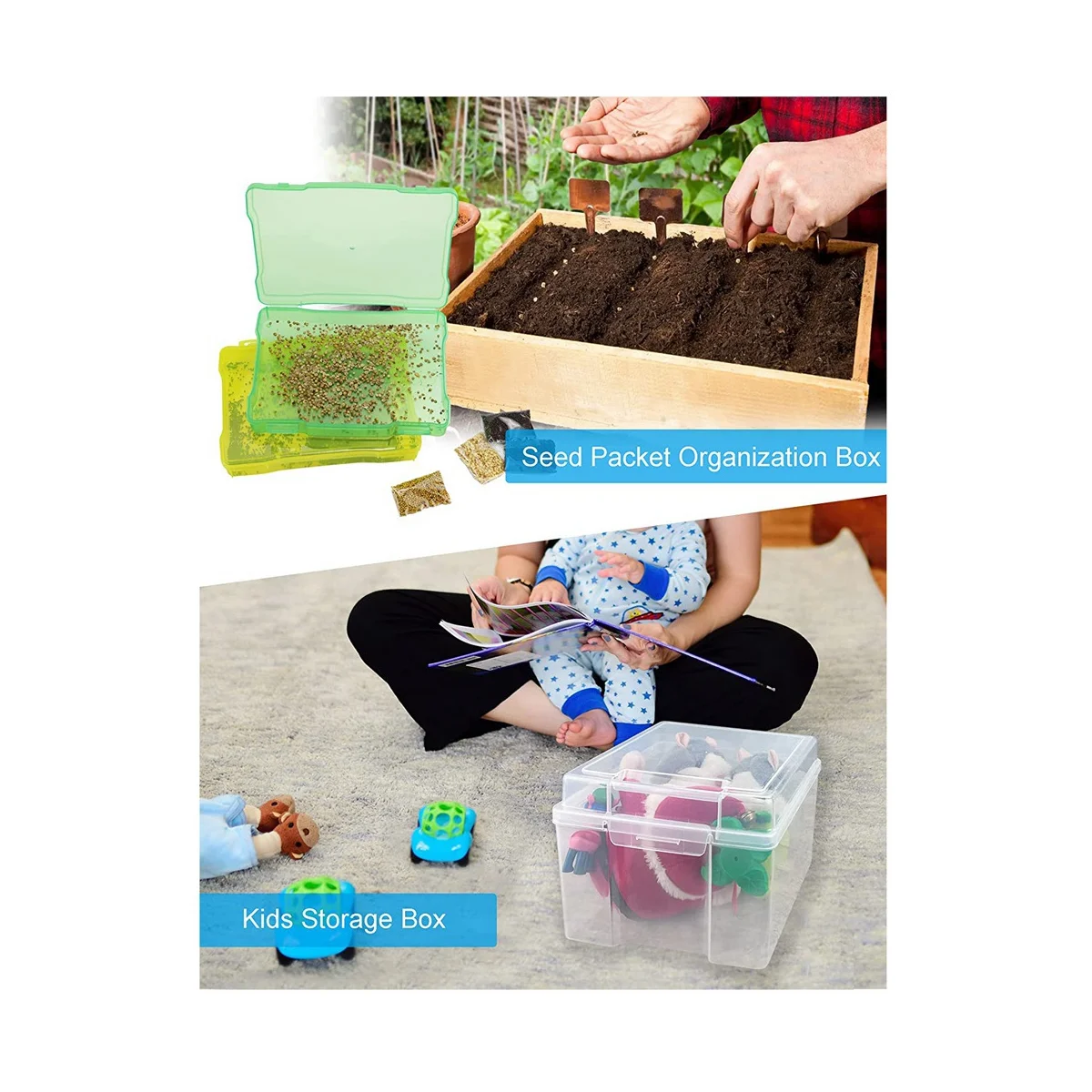 5X7 Inch Photo Storage Box Organizer K650978