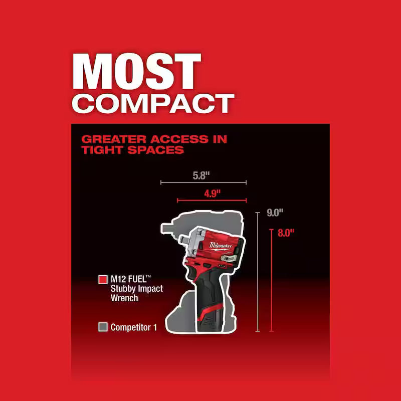 12V Brushless Cordless 3/8 in. and 1/2 in. Impact Wrench K8722