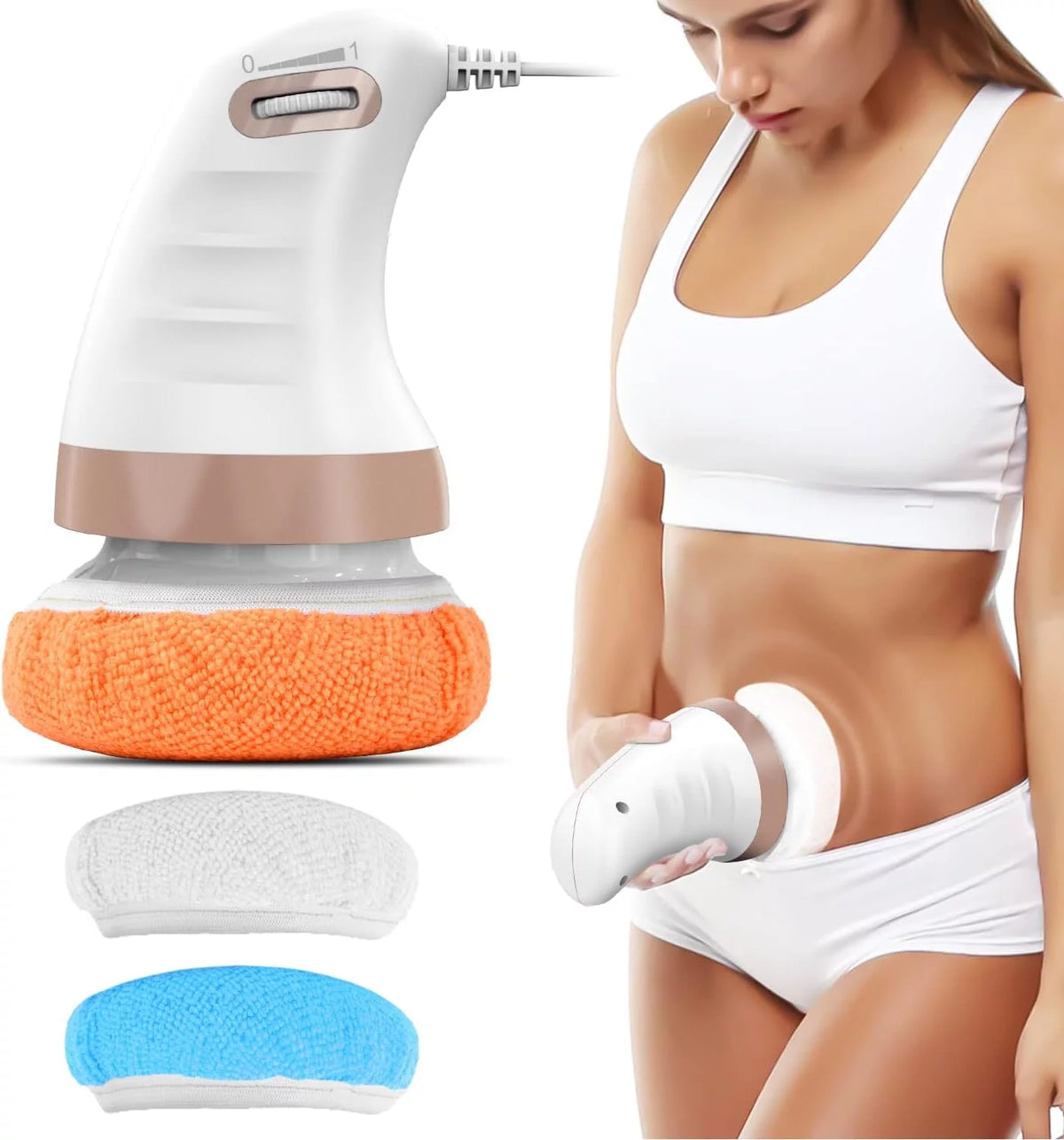 White Cellulite Massager Device S87283