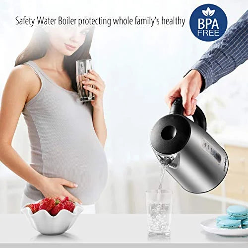 Stainless Steel Cordless Electric Kettle 1500W 1.7 Liter I393703