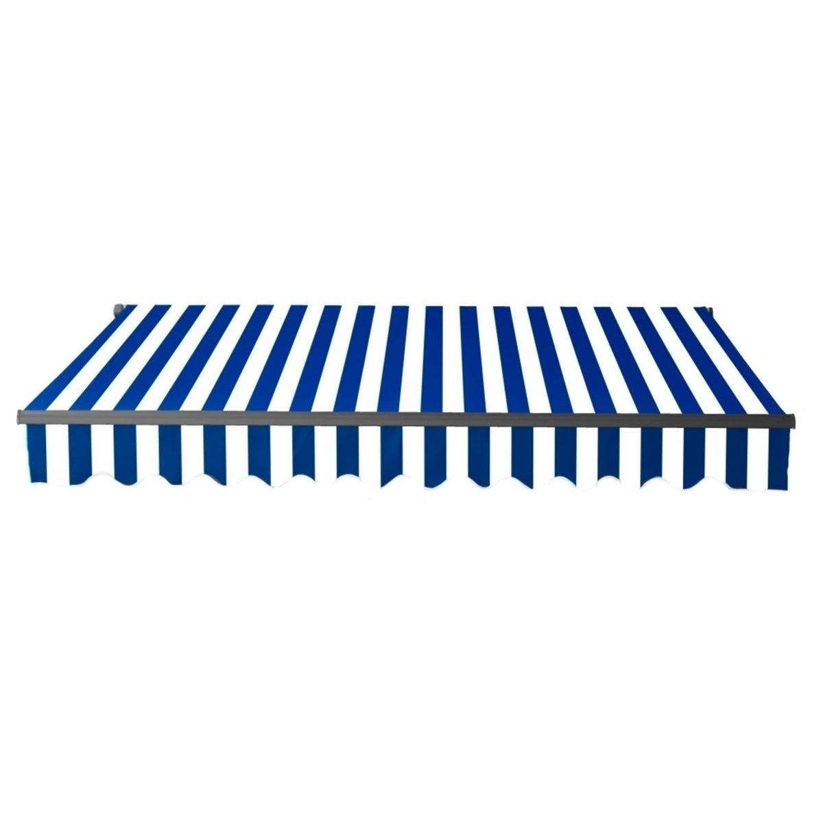 Black Frame Motorized Retractable Patio Awning 12'x10' S5096