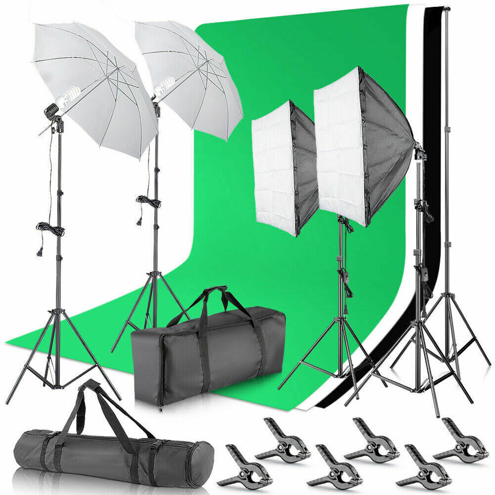 Background Support System and 800W 5500k Umbrellas A660777