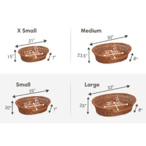 Wicker Dog Bed Basket H906