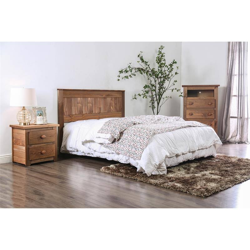King Panel Headboard in Mahogany L448