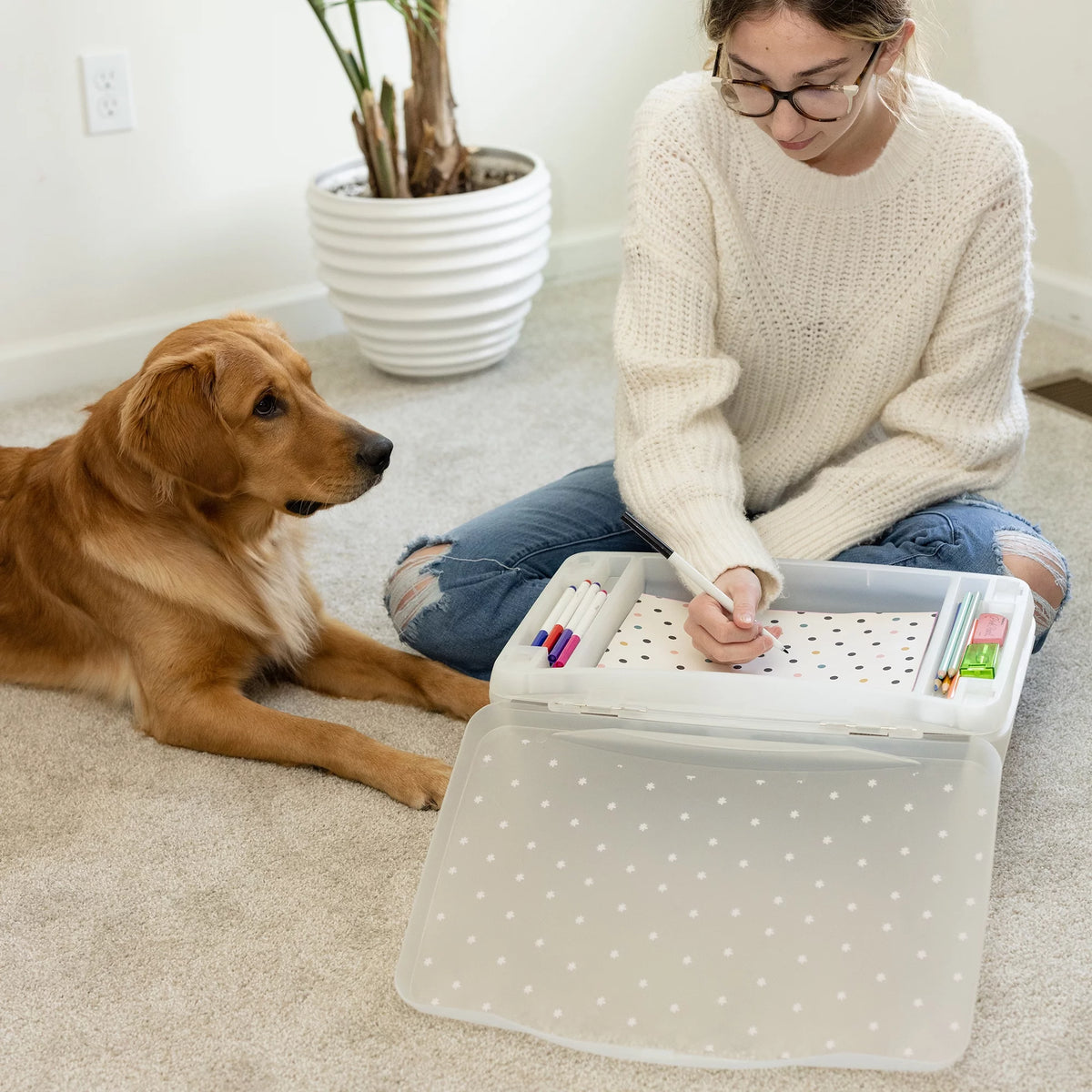 Foldable Lap Desk with Pink Flowers T84546