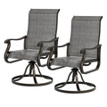 Set of 2 Swivel Outdoor Dining Chairs X3329