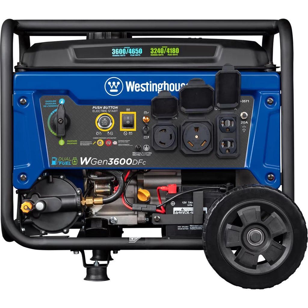 4650 Peak Watt Dual Fuel Portable Generator R612627