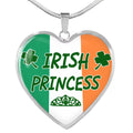 Stainless Steel or 18k Gold Heart Pendant Necklace D6288