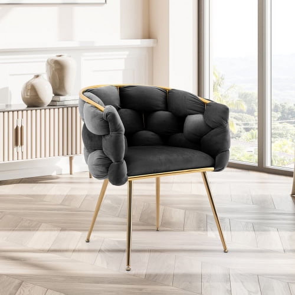Velvet Accent Armchair H566