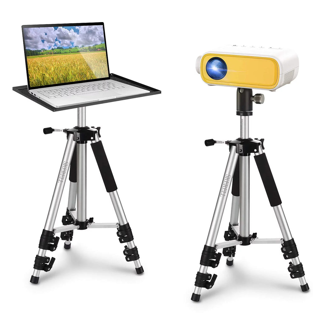 Adjustable Aluminum Tripod Stand with Tray and Carry Bag P401