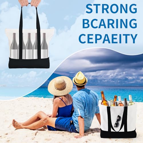 16 Pack 12oz Cotton Canvas Tote Bags and Makeup Pouches Set B2680