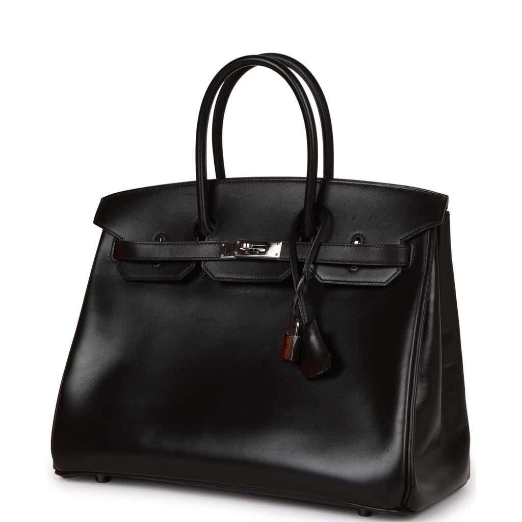 Black Box Leather Birkin 35 S3306