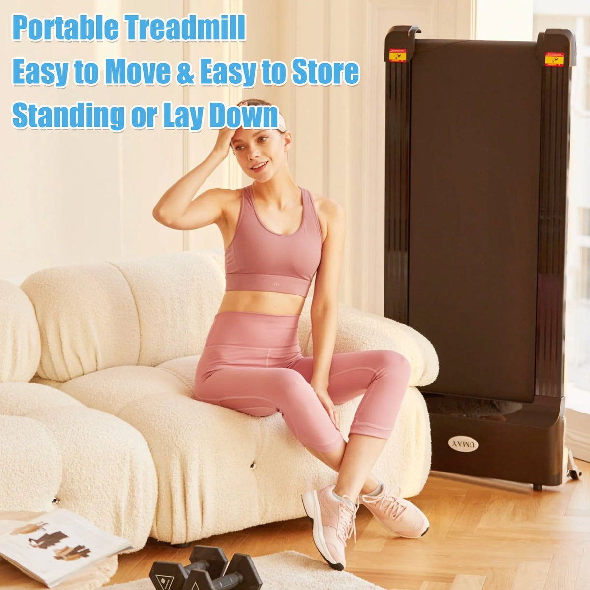 1.5 HP Portable Flat Treadmill Q84881