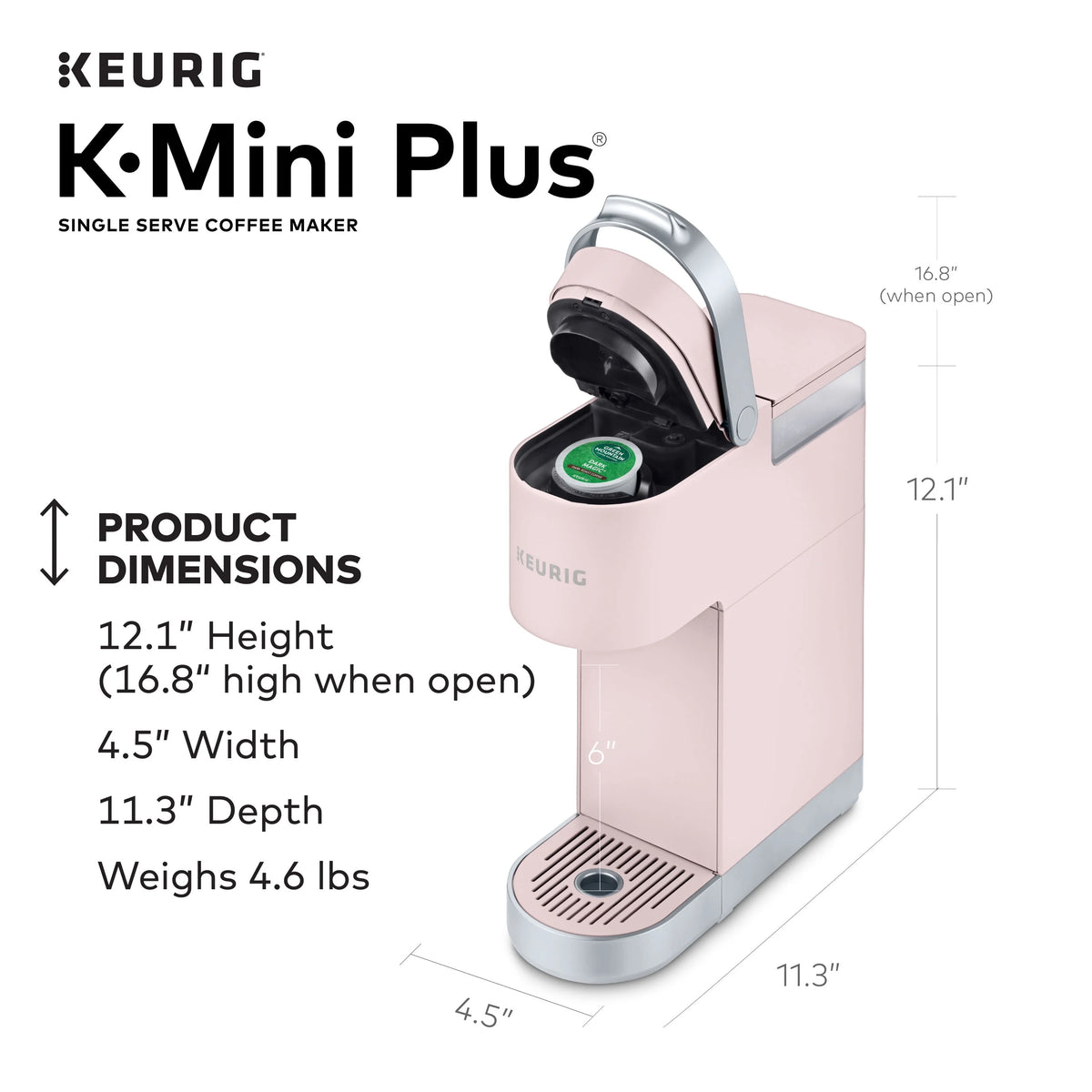 Single Serve K-Cup Pod Coffee Maker W3209