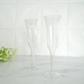 60 Pcs Gold Glitter Clear Plastic Champagne Flutes X29807