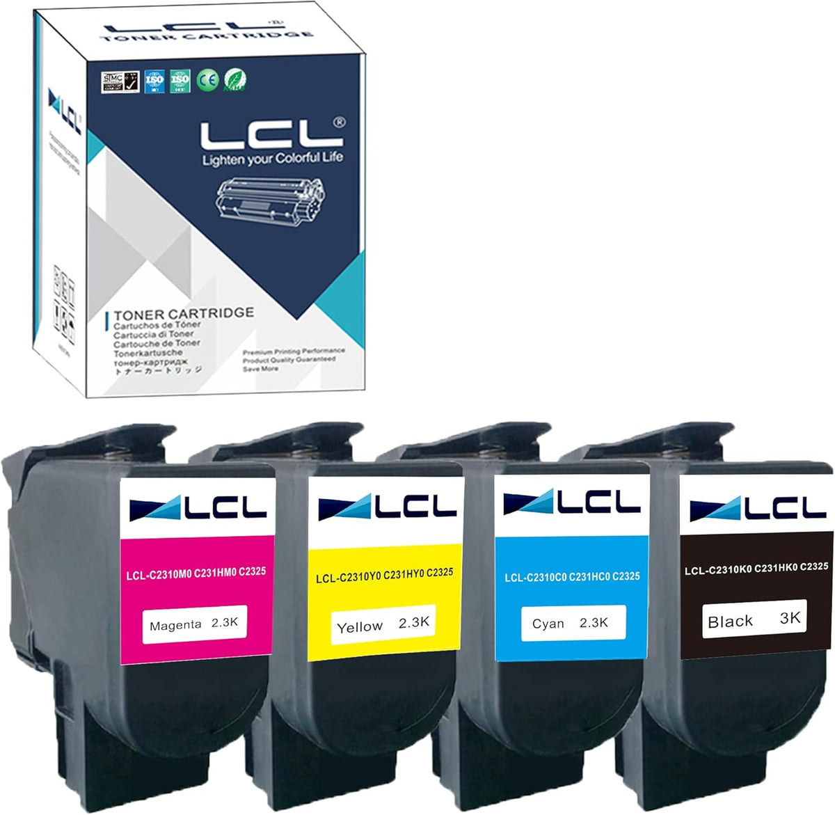 Compatible Toner Cartridge 4-Pack KCMY N866