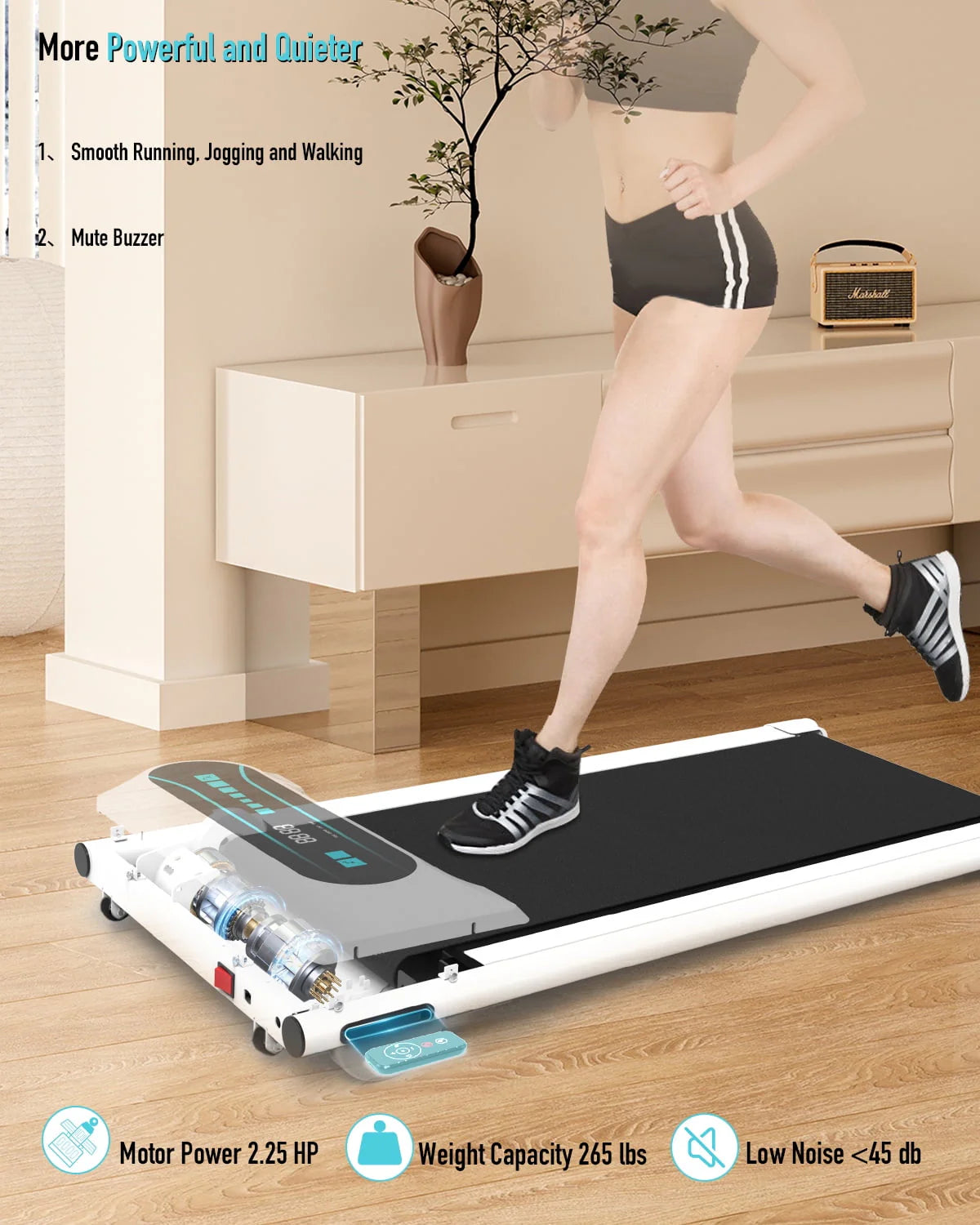 Portable Mini Treadmill with Remote Control J3148