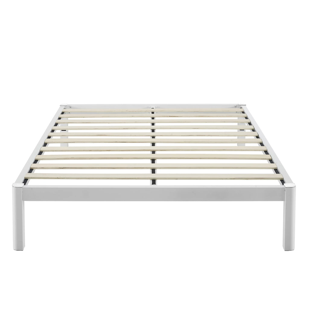 Queen Wood Slat Metal Platform Bed Frame G351341