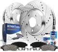 11.57 Front Drilled Slotted Rotors + Ceramic Pads 6pc Set V87104