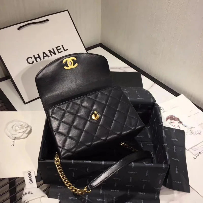 Flap Bag With Top Handle G688