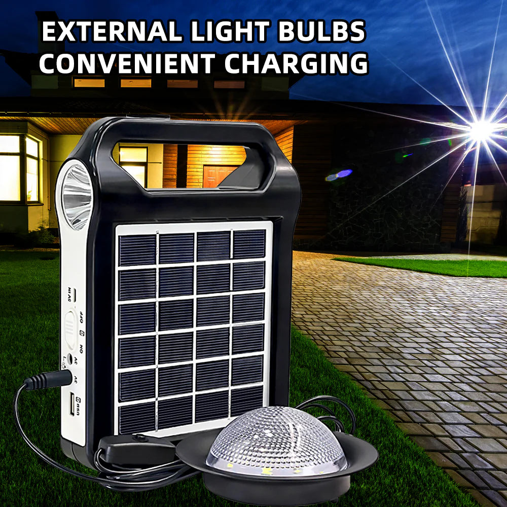 Portable Solar Power Station with Flashlights B47232