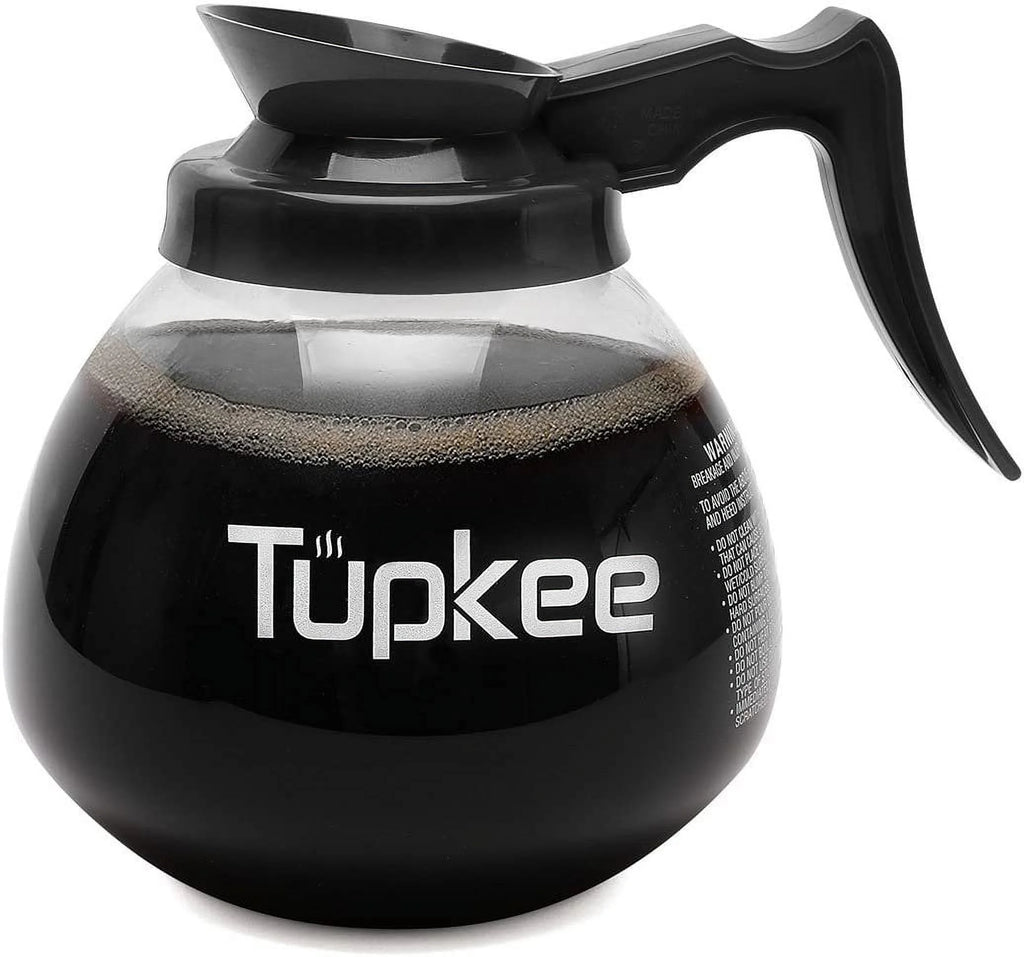 Glass Coffee Pots Decanter Carafe, 64 oz. 12-Cup, Set of 3 Black Handle, Coffee Machine Descaler & Cleaning Solution M956179