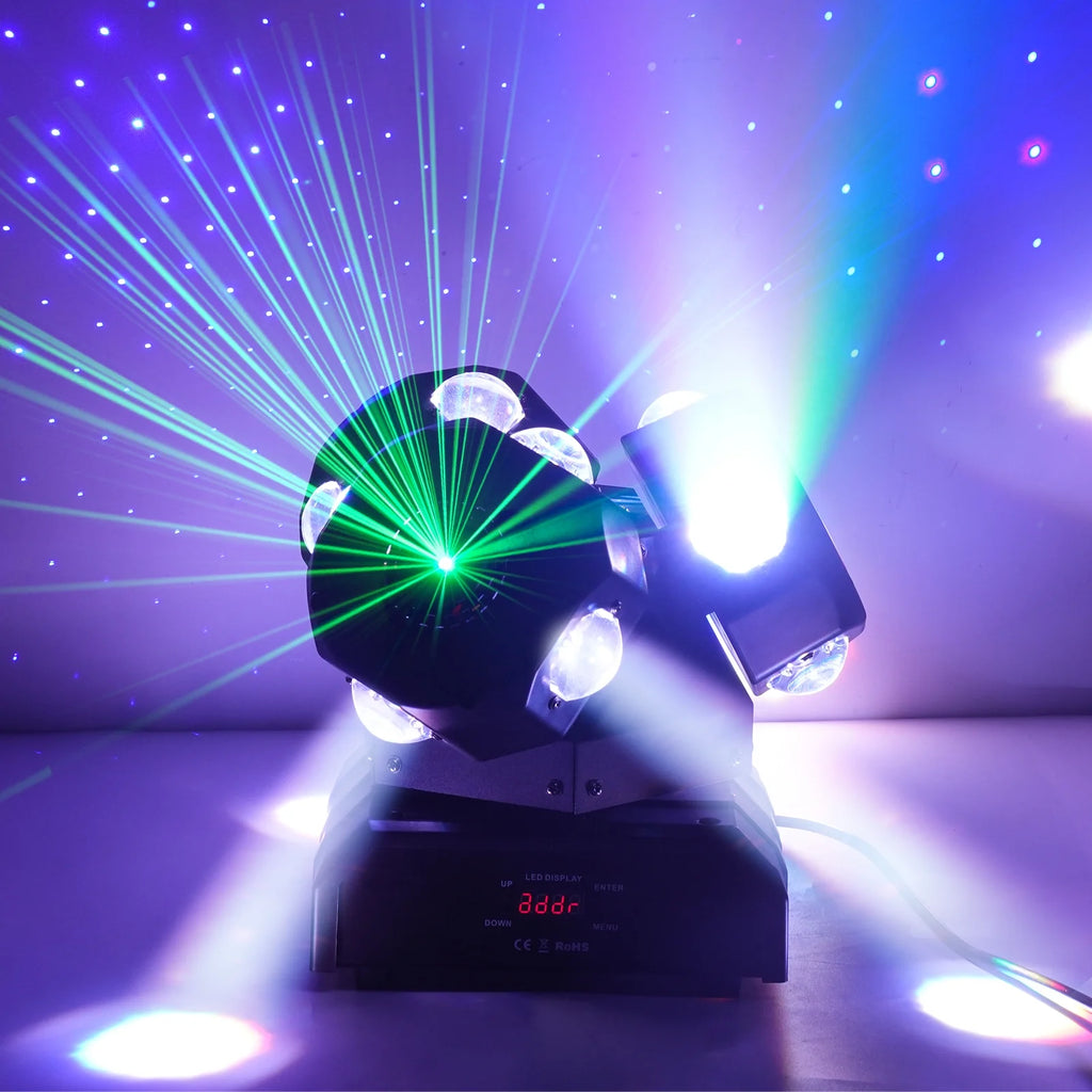 3 Head RGBW DMX512 LED Moving Head Stage Light X774896