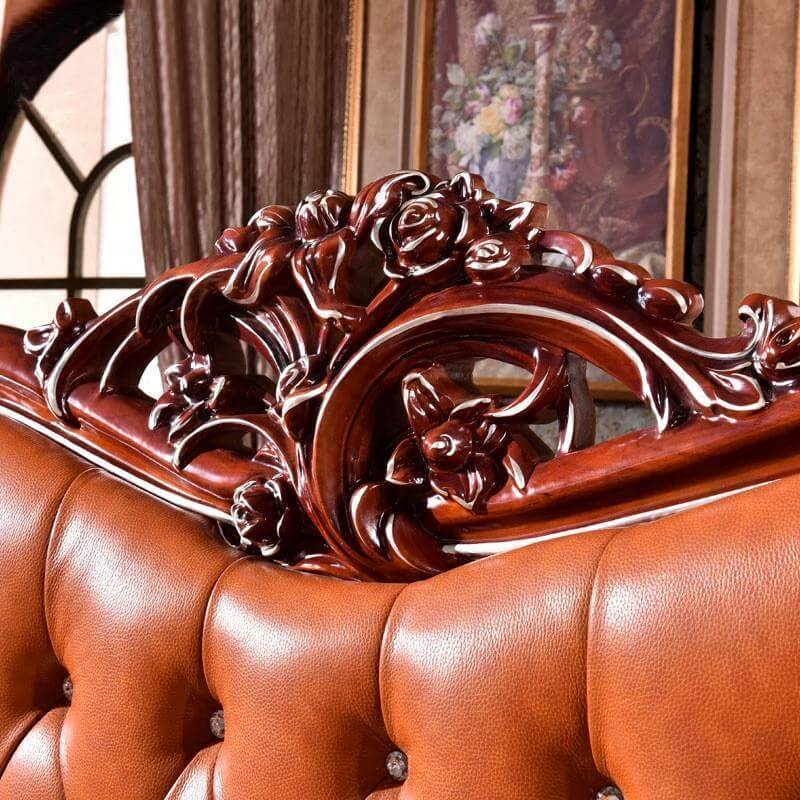 4-Piece Leather Bedroom Furniture Set M787620