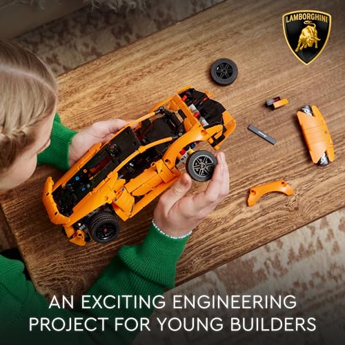 Orange Technic Building Toy Car U637705