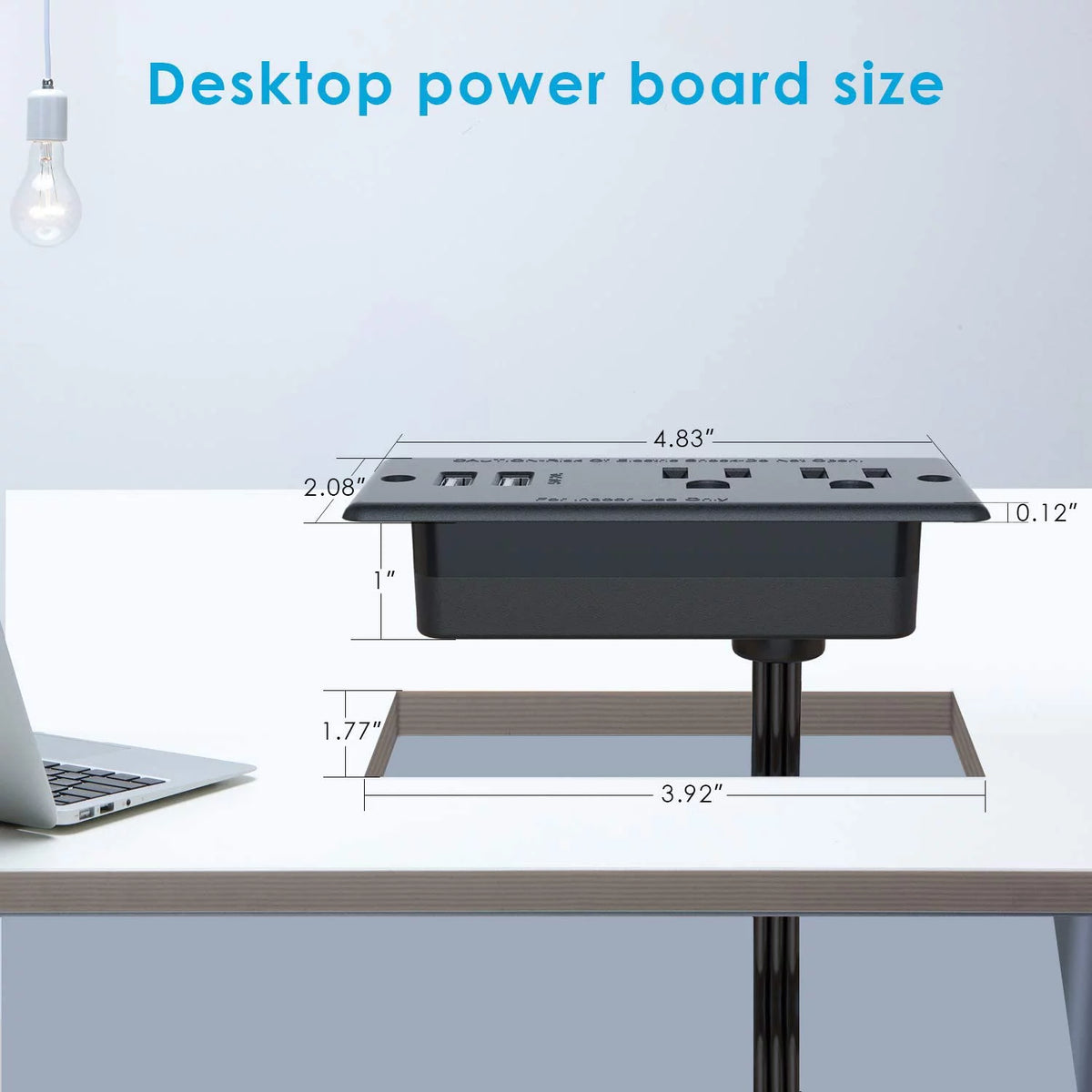 Recessed Power Outlet with 2 USB H4813