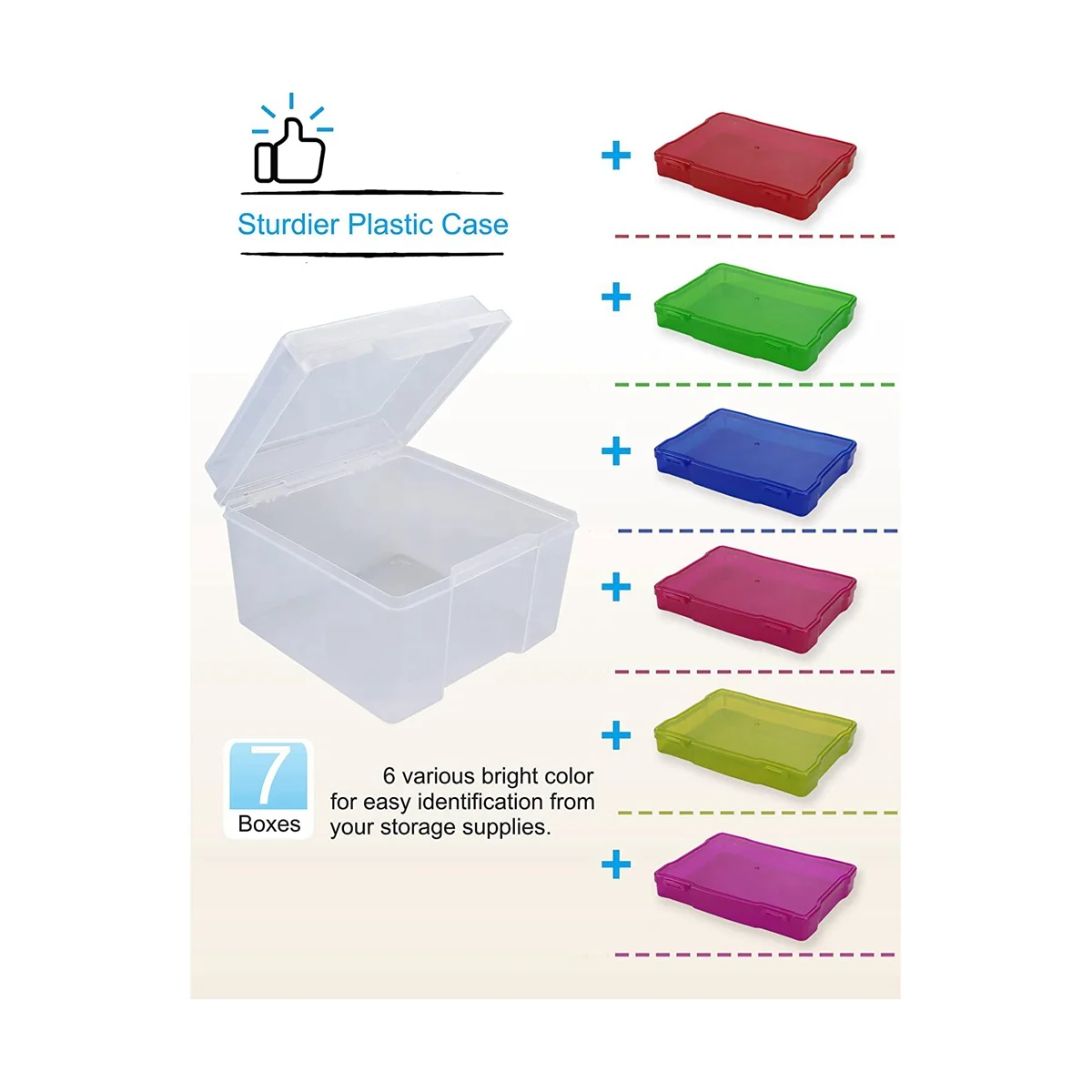 5X7 Inch Photo Storage Box Organizer K650978