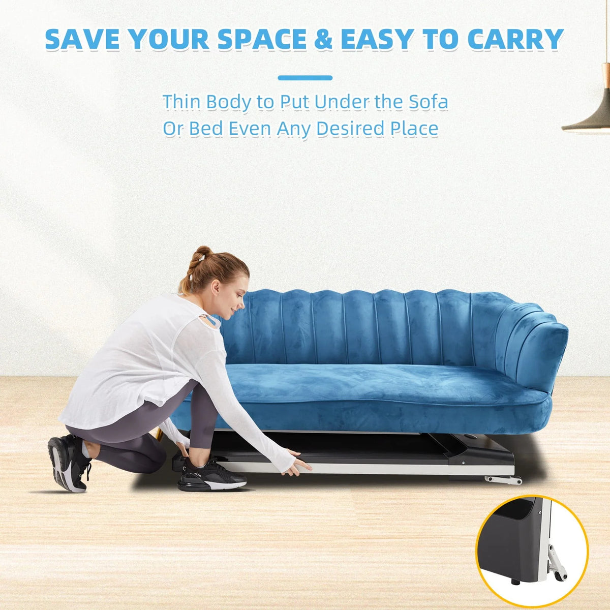 1.5 HP Portable Flat Treadmill Q84881