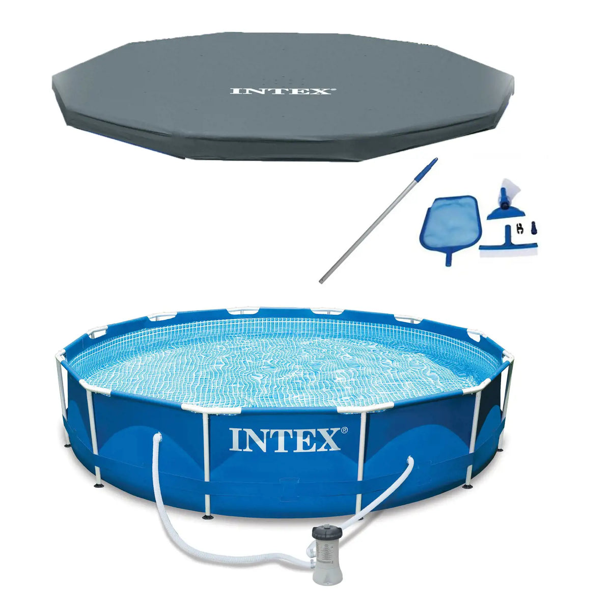 12' x 30 Round Metal Frame Above Ground Pool W189