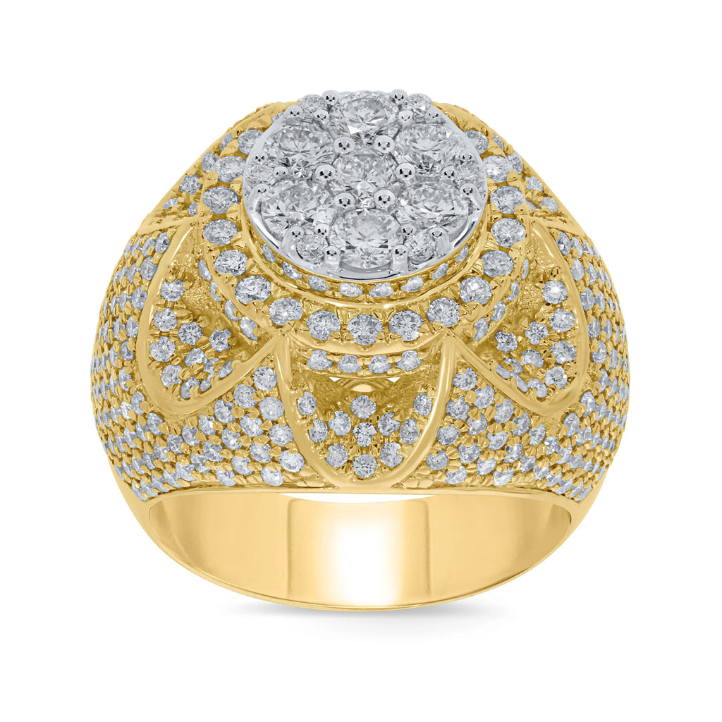 10K Yellow Gold 4.25 Carat Diamond Ring Band C73184