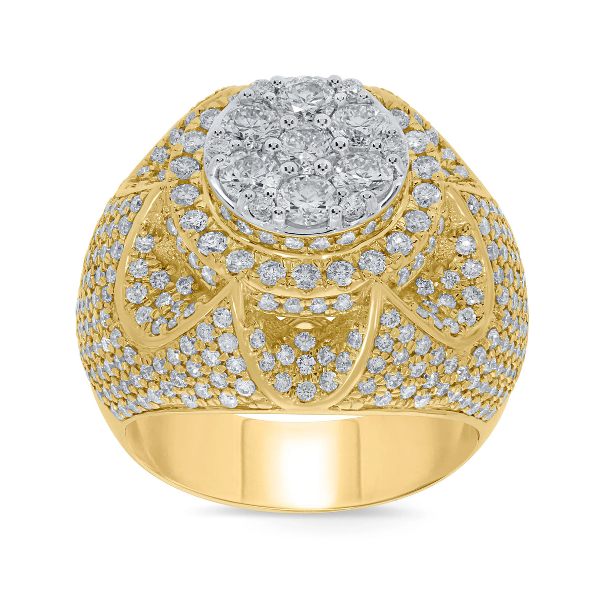 10K Yellow Gold 4.25 Carat Diamond Ring Band C73184