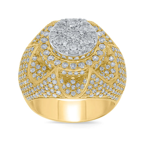 10K Yellow Gold 4.25 Carat Diamond Ring Band C73184