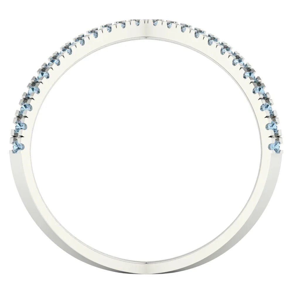 14k White Gold Statement Ring size 6.5 I116303