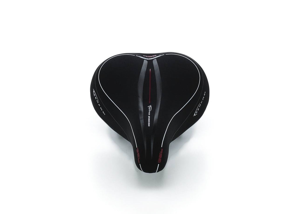 Black Lycra Full Suspension Hybrid Saddle C627