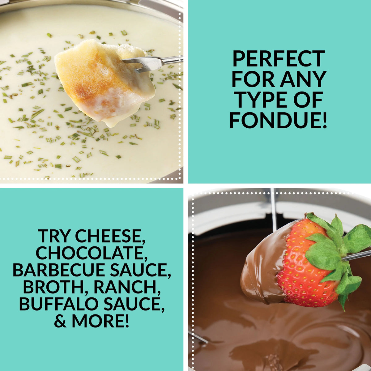 Aqua 12-Cup Electric Fondue Pot Z610515