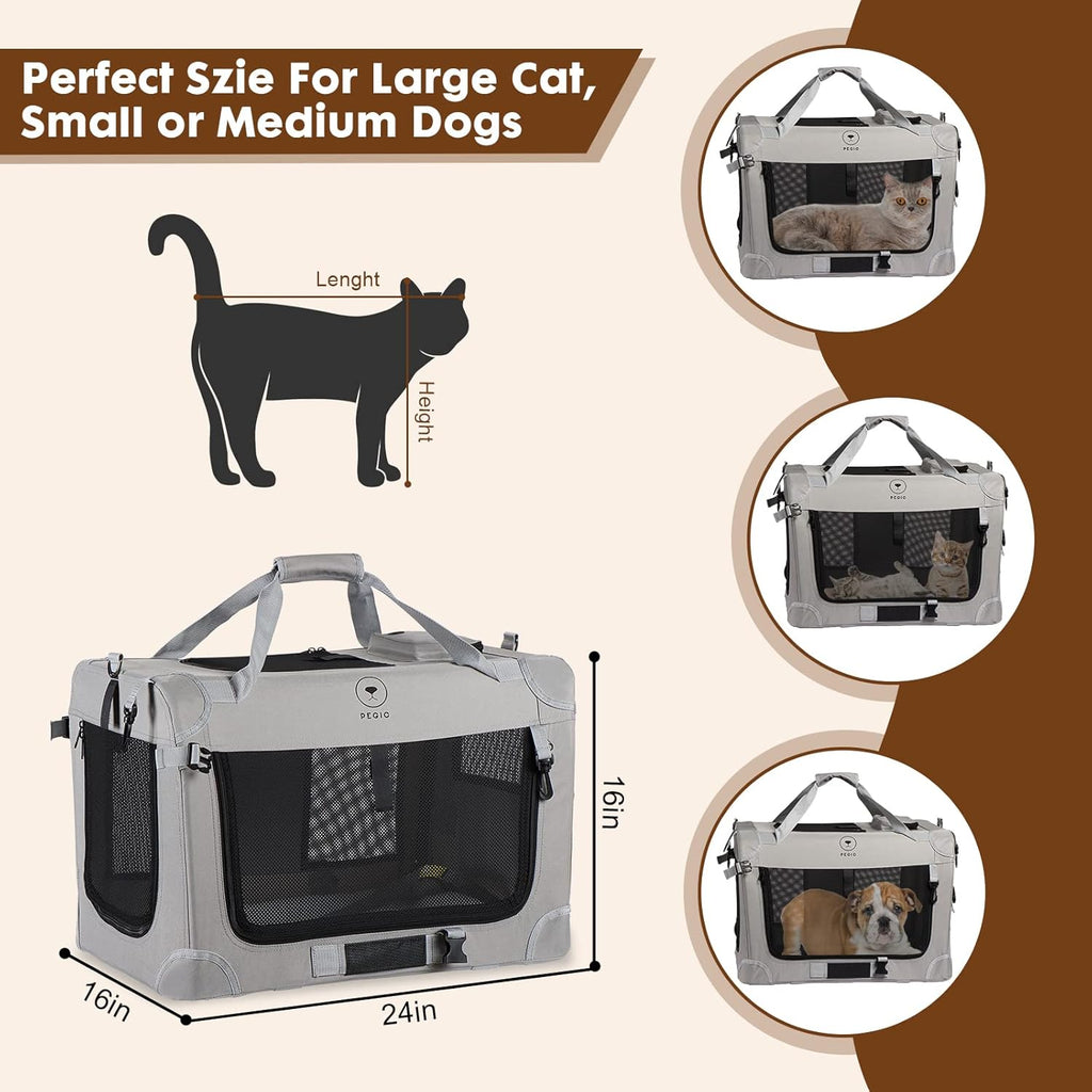 Extra Large Soft Sided Folding Cat Carrier L718