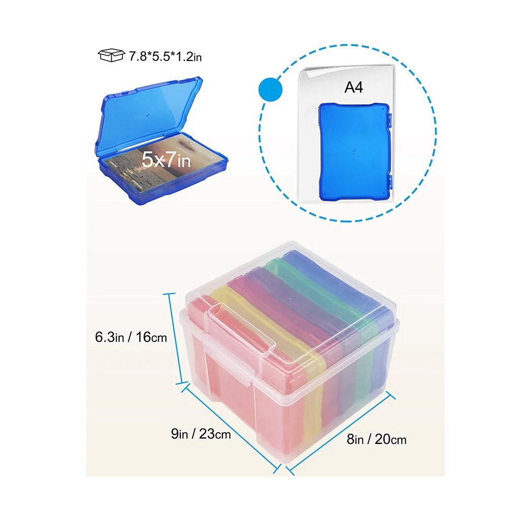 5X7 Inch Photo Storage Box Organizer K650978