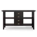 Solid Wood 54 in Wide Console Sofa Table W8655