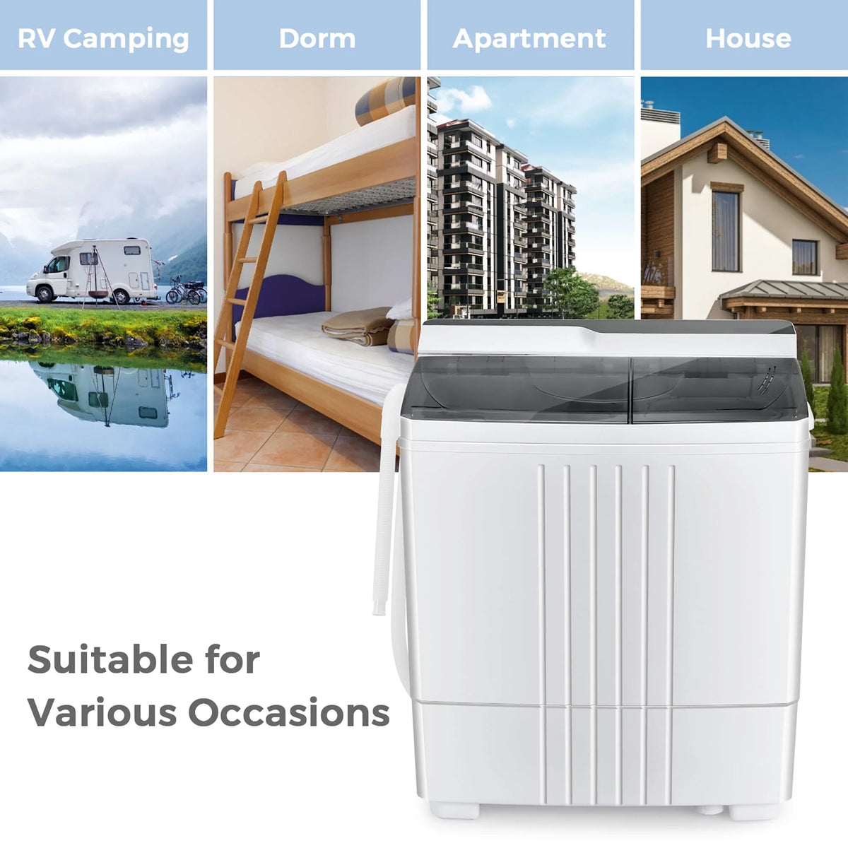 Portable Compact Mini Twin Tub Washing Machine C44165