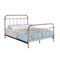 Rose Gold Metal King Bed M758