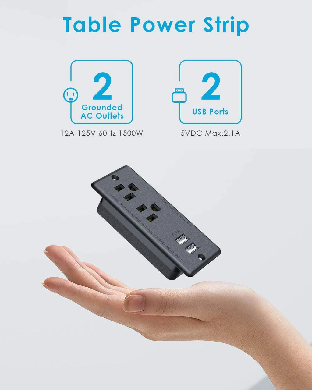 Recessed Power Outlet with 2 USB H4813
