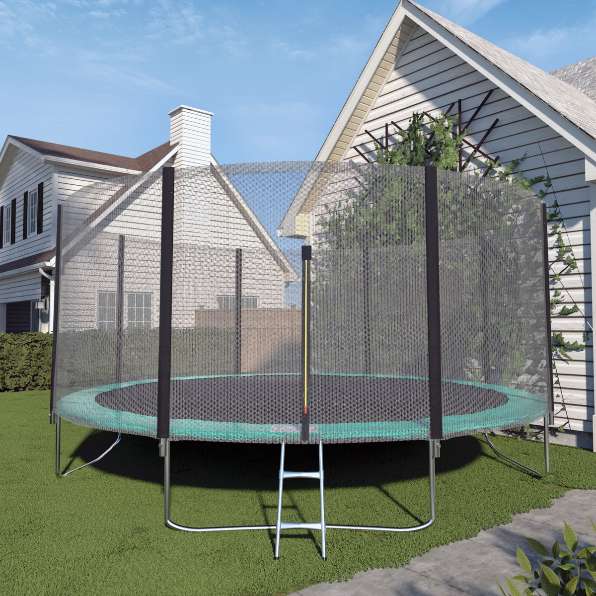 16 FT Trampoline with Safety Enclosure Net and Ladder E179206