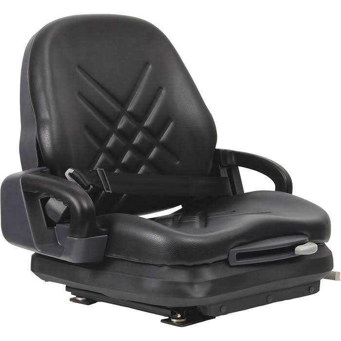 Black Vinyl Low Profile Suspension Seat I31892
