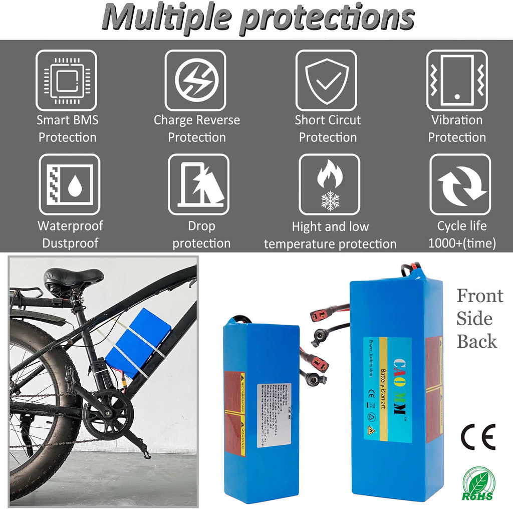 48V 10AH Lithium Ebike Battery with 5A Charger N723639